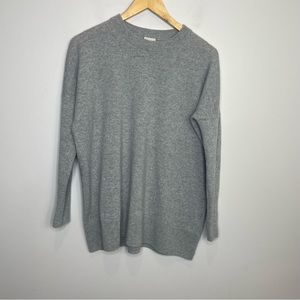 HATCH x J. Crew Cashmere Tunic Sweater Gray XS-S